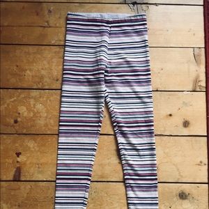 Girls striped leggings